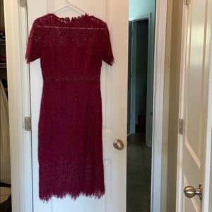 Burgundy dress